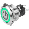EAO 82-6151.1133.B002 Series 82 Illuminated Pushbutton Mom 22mm Green 12V Plug