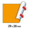 30007370 Price labels, 29x28 mm, permanent, orange, 5000 pieces
