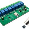 Moduł przekaźnika WiFi 8 kanałowy płytka rozwojowa ESP8266 5/7-28V ESP-12F