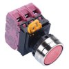 YW4B-A1E03R Red 22mm Metal Bezel Maintained Push Button Switch 3NC IP65 IDEC