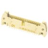 Pin header, 10 pole, pitch 2.54 mm, straight, beige, 09195106924