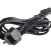 Przewód zasilania złącze A: IEC C13 x 2, złącze B: Wtyk brytyjski typu G 2.5m 10 A 250 V 1mm2 Czarny