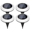 Lampa Solarna OgrodowaLED - Komplet 4 Sztuki, Wbijane Gruntowe, IP44