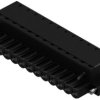 Socket header, 16 pole, pitch 5 mm, straight, black, 1017390000