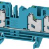 Through terminal block, snap-in, 4.0 mm², 32 A, 8 kV, blue, 2874850000