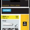 1805431 DYMO IND tape, vinyl, 24 mm, black/yellow