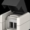 79169 Surface-mounted box 2x Keystone module, outdoor, unassembled