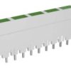 Dioda LED rzędowa 8 x zielony (D x S x W) 40.8 x 3.7 x 9 mm Signal Construct ZALW 082 ZALW 082