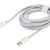 Kabel Usb C Wtyk Z Obu Stron 2M Biały 100W Catys-C02