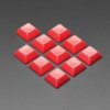 Adafruit Red DSA Keycaps for MX Compatible Switches - 10 pack