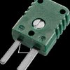 0220 0031 Type K miniature plug, green, -50 to +120°C