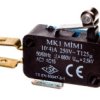 Wyłącznik Krańcowy Miniaturowy, 1Co, Dźwignia Krótka Z Metalową Rolką,...