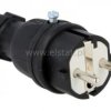 Wtyczka gumowa 10/16A 2P+Z 230V UNI-SCHUKO IP44