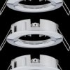 92482 Installation frame for recessed spotlights, max. 3x10 W, round,