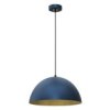 Lampa Wisząca Beta Navy Blue/Gold 1Xe27 35Cm Mlp8288 Milagro