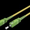 59637 Simplex FO patch cable, SC-APC (8°)<>SC-APC (8°),yellow, 0.5 m
