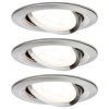 Paulmann 93429 Nova Flush Mount Light Set, Iron, GU10 LED, 19.5W
