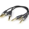 Klotz Zestaw 3X Kabel Złączka Do Efektów Gitarowych Jack 6,3Mm Mono (Wtyk /...