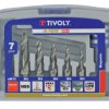 Wiertło Tivoly HSS 7 szt. Zestaw wiertła do frezowania, gwintowania
