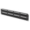 PATCH PANEL 48 PORT 2U 19” KAT.6 CZARNY LANBERG