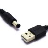 KABEL USB Z WTYKIEM ZASILAJĄCYM DC 2.5mm 1m Vitalco DSKU76
