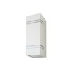 Oprawa ewelacyjna VT-7662 GU10 WALL FITTING SQUARE,SS BODY WITH BORDER-WHITE BODY,2 WAY IP44 7543