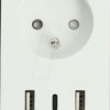 WIFIP151EWT Switchable Wi-Fi socket outlet, with USB, FR version