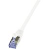 LogiLink CQ3061S RJ45 Patch Cable CAT 6A S/FTP 3m White LSZH Flame-retardant