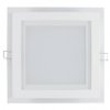 Panel LED ART szklany kwadratowy 20x20cm, 16W, 1000lm, AC80-265V, 3000K - biała ciepła