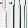 28852 Twist drill 0.8mm, 3 pieces