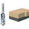 Trend 46/80 x 1/4 TCT 90° Bearing Guided Triple Flute Cutter 12.7 x 25.4mm