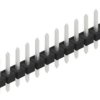 Pin header, 12 pole, pitch 2.54 mm, straight, black, 10058308