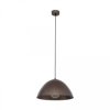 Brązowa lampa wisząca retro z kloszem-kopułą nad stół do jadalni FARO BROWN 4332 TK Lighting