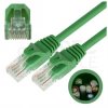 Patchcord UTP kat.5e kabel sieciowy LAN 2x RJ45 linka PVC zielony 0,25m NEKU