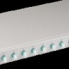 BA71901L12OM3 Splice box, LC, OM3, 12 pigtail / 6 coupler, grey