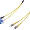 FO duplex patch cable, SC to 2x ST, 4 m, G657A1, singlemode 9/125 µm, 33014120400007