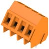 PCB terminal, 4 pole, pitch 5 mm, AWG 24-14, 15 A, screw connection, orange, 1845390000