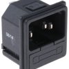 Złącze IEC IEC C14, na Zatrzask Męski 10A Proste liczba bezp 1 RS PRO