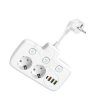 Przedłużacz+3x Wył.0.2m 3x2p+sz 4xUSB biały Kobi