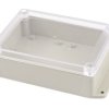 Obudowa ogólnego użytku ABS szerokość zew. 105 mm długość zew. 145 mm wys. zew. 40 mm Hammond IP65 Jasnoszary