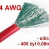 Przewód silikonowy; CU; 2mm2; czerwony