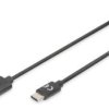 Kabel przyłączeniowy Digitus USB 2.0 typ C, 1 m, czarny