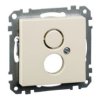 MERTEN SYSTEM M Ramka montażowa z płytką centralną mechanizmów zgodnych z DIN 41524 kremowy MTN290344 SCHNEIDER ELECTRIC
