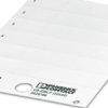PVC device marker, (L x W) 21.8 x 21.8 mm, white, carrier card with 24 pcs, 0828796