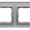 VENA2 Ramka podwójna szkło Xglass akrylowe srebrny + aluminum 5240182