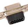Złącze D-Sub 15-pinowe Żeński Proste Montaż na panelu raster 1.98mm