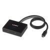 LINDY 43329 USB-Hub 2 Porty USB-A USB 3.2 Gen1 5 GBit/s z wtyczką USB-C czarny 43329