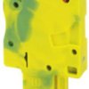 Plug, quick connection, 0.25-1.5 mm², 1 pole, 17.5 A, 6 kV, yellow/green, 3051030