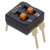 Przełącznik Dip-Switch Ilość Sekcji 2 On-Off 0,025A/24Vdc A6t-2104