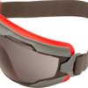 3M Goggle Gear 500 GG502SGAF Pełne okulary ochronne z zabezpieczeniem przeciw zaparowaniu czerwony, szary EN 166 DIN 166